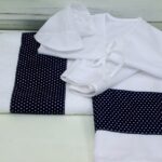 Λαδόπανα '' Mπλε σκούρο με αστέρια  - Λευκό "