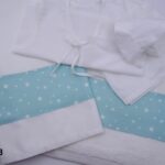 Λαδόπανα " Βεραμάν αστέρια - Λευκό "