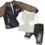 Βρεφικό σετ " Ζακέτα - Τζιν - Μπλούζα "