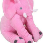 Μεγάλο Λούτρινο Ελεφαντάκι Παρέας 50cm ” Ροζ “