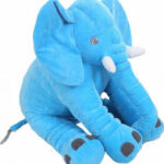 Μεγάλο Λούτρινο Ελεφαντάκι Παρέας 50cm " Μπλέ "