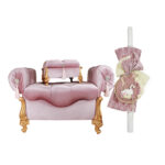 Σετ βάπτισης με ” Πολυτελές βαπτιστικό μπαούλο & Λαμπάδα Κύκνο”