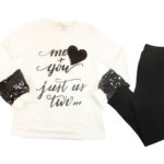 Παιδικό σετ ” Μπλούζα & Κολάν με παγιέτα “