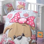 Σετ σεντόνια για κρεβατάκι Ranforce Cute Puppy