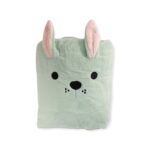 Βελούδινη πετσέτα μπάνιου για νεογέννητο ” Βεραμάν  “