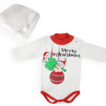 Χριστουγεννιάτικο Βρεφικό Φορματάκι με Ασορτί Σκουφάκι “Άη Βασίλης”