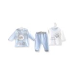 Βρεφικό βελούδινο σετ για αγοράκι " Panda "