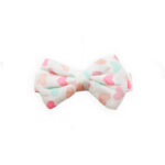 Κορδέλα βαμβακερή multicolor καρδούλες και φιόγκο