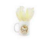 Μπομπονιέρα & Προσκλητήριο Βάπτισης σε " Κούπα - Λιονταράκι "