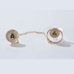 Σετ Χειροποίητη πιπίλα πολυτελείας " Διαφανή με στρας και αρκουδάκι"