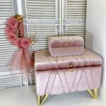 Σετ βάπτισης με ”Πολυτελές βαπτιστικό μπαούλο & λαμπάδα με λουλούδια”