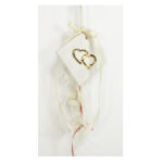 Κρεμαστή μπομπονιέρα " Κεραμική - Plexiglass καρδιά "