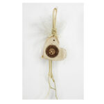 Κρεμαστή μπομπονιέρα " Κεραμική Καρδιά με ευχούλες "