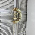 Βαπτιστική Λαμπάδα ”Λουλούδια–Μονόγραμμα”