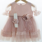 Βαπτιστικό φόρεμα - Σάπιο μήλο με κορδέλα