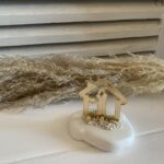 Μπομπονιέρα βραχάκι ”Σπίτι & Ζευγάρι“