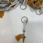Μαρτυρικά Βραχιολάκι ”Αστεράκι Λευκό με Πορτοκαλί“