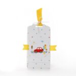 Μπομπονιέρα Βάπτισης Χάρτινο Τσαντάκι με Αρωματικό Κερί - Image 4