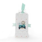 Μπομπονιέρα Βάπτισης Χάρτινο Τσαντάκι με Αρωματικό Κερί - Image 2