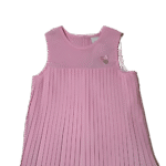 Βρεφικό Ροζ Φόρεμα με Εφέ Βεντάλιας – Γιορτινό & Κομψό