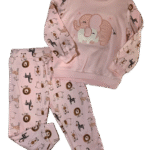 Βρεφικό σετ πυτζάμας ροζ με ελεφαντάκι