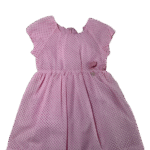 Παιδικό Φόρεμα Απαλό Ροζ με Σκούρα Ροζ Πουά