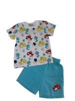 Βρεφικό-Παιδικό Καλοκαιρινό Σετ με Δεινοσαυράκια - Image 2