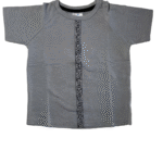 Παιδική Γκρι Καλοκαιρινή Μπλούζα με Μαύρη Γραμμή