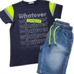 Παιδικό Καλοκαιρινό Σετ Μπλούζα & Τζιν Σορτσάκι