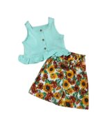 Βεραμάν σετ με μπλουζάκι & σορτσάκι με ηλιοτρόπια