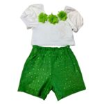 Καλοκαιρινό σετ κοριτσιού με λουλούδια