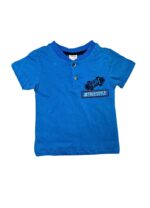 σετ αγοριού με μπλε μπλούζα, σορτσάκι και καπέλο - Image 2