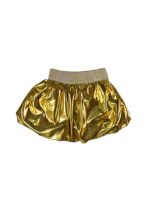 Σετ κοριτσιού μαύρο – χρυσό με φούστα και κορδέλα - Image 3