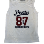 Λευκή αμάνικη μπλούζα με σχέδιο