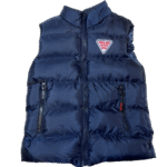 Αμάνικο μπουφάν αγοριού σε σκούρο μπλε χρώμα