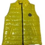 Αμάνικο φουσκωτό μπουφάν σε κίτρινο χρώμα