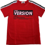 Κοντομάνικη μπλούζα σε κόκκινο με μοντέρνες λεπτομέρειες