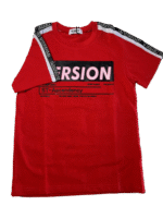 Κοντομάνικη μπλούζα σε κόκκινο με μοντέρνες λεπτομέρειες - Image 2