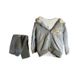 Παιδικό Σετ Κοριτσιού με Γκρι Ζακέτα & Κολάν – Cute Bear