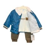 Βρεφικό Σετ Αγόρι – 3 Τεμάχια «Boys Bear» με Μπουφάν
