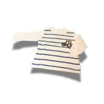 Βρεφική Μπλούζα Μακρυμάνικη με Ριγέ Σχέδιο & Τρακτέρ