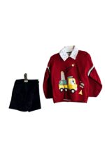 Παιδικό Σετ Ρούχων – Πουλόβερ με Παιχνιδιάρικο Σχέδιο & Παντελόνι