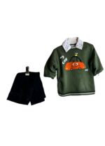 Παιδικό Σετ Ρούχων – Πουλόβερ με Παιχνιδιάρικο Σχέδιο & Παντελόνι - Image 2