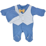 Βρεφικό Φορμάκι με Γιλέκο & Παπιγιόν