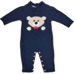 Πλεκτό Βρεφικό Φορμάκι με Αρκουδάκι