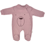 Ροζ Βρεφικό Φορμάκι με Αρκουδάκι