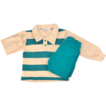 Βρεφικό Σετ Polo Ριγέ με Παντελόνι