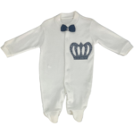 Βρεφικό Φορμάκι Λευκό με Κορώνα