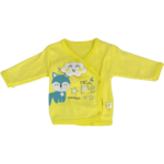 Βρεφικό Σετ Φορμάκι με Σαλιάρα, Γαντάκια και Σκουφάκι - Κίτρινο - Image 2