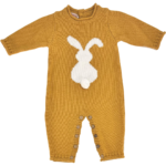 Πλεκτό Βρεφικό Φορμάκι με Λαγουδάκι